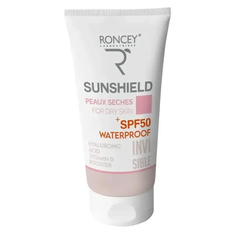Roncey Écran Sunshield Waterproof Peau Sèche SPF50+ Invisible 50 ml