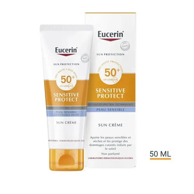 EUCERIN Sun Sensitive Protect Crème Très Haute Protection Visage SPF50+ 50 ml