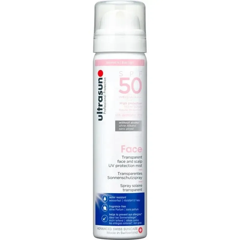 ULTRASUN Brume de Protection Uv Face & Scalp SPF50 75 ml