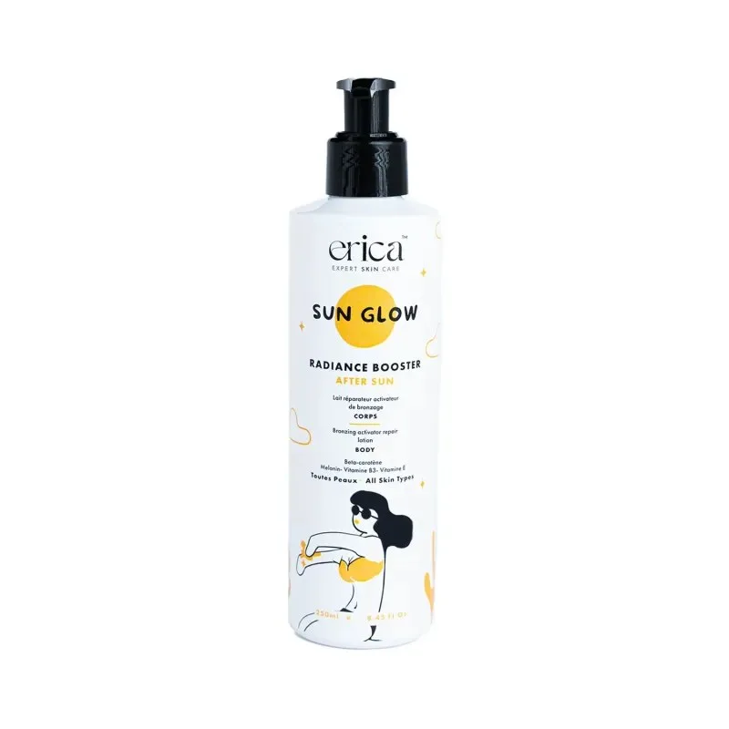 ERICA Sun Glow Radiance Booster After Sun Lait Activateur de Bronzage 250 ml