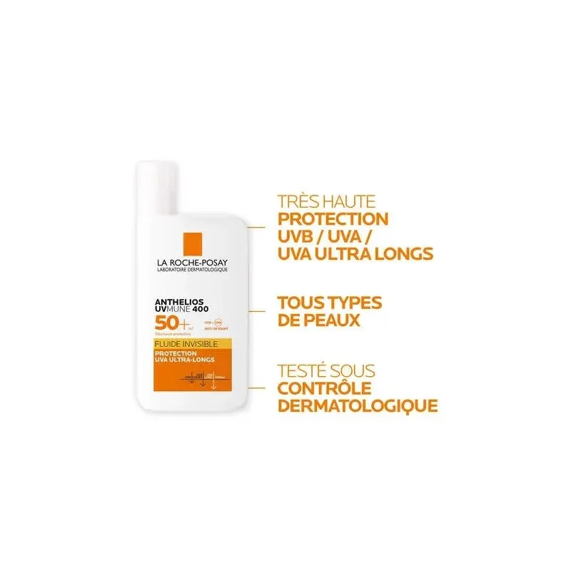 LA ROCHE POSAY Anthelios Uvmune 400 Fluid Invisible SPF50 50 ml — photo 2