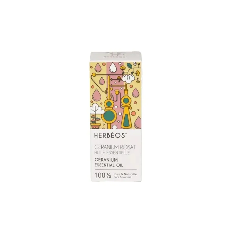 HERBEOS Huile Essentielle de Geranium Rosat 5 ml