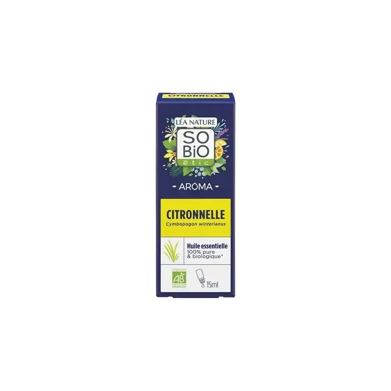 So Bio Huile Essentielle Citronnelle Bio 15 ml