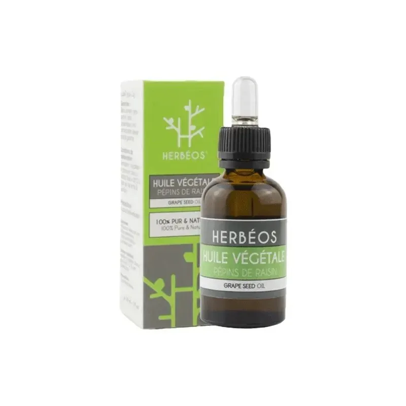 HERBEOS Huile Végétale Pepins de Raisin 30 ml