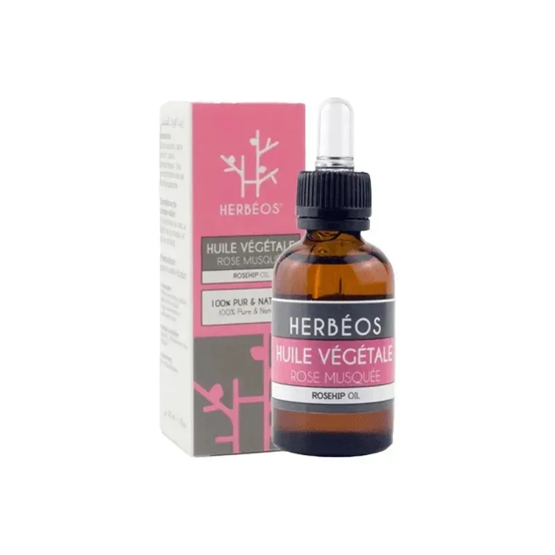 HERBEOS Huile Végétale Rose Musquee 30 ml