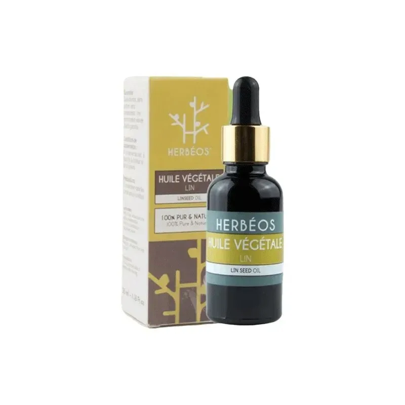 HERBEOS Huile Végétale de Lin 30 ml