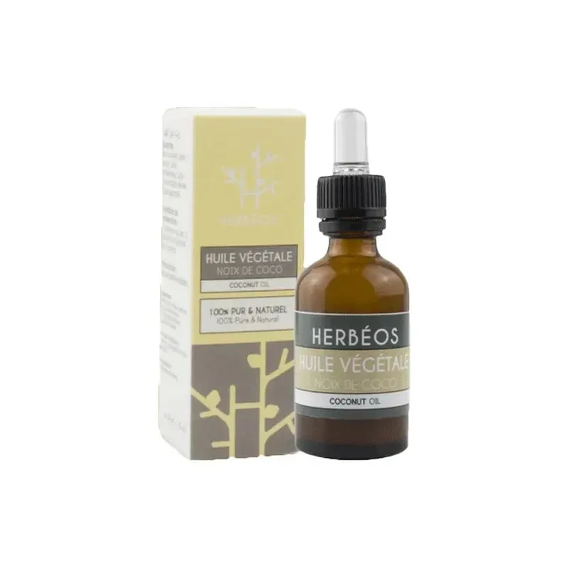HERBEOS Huile Végétale de Noix de Coco 30 ml
