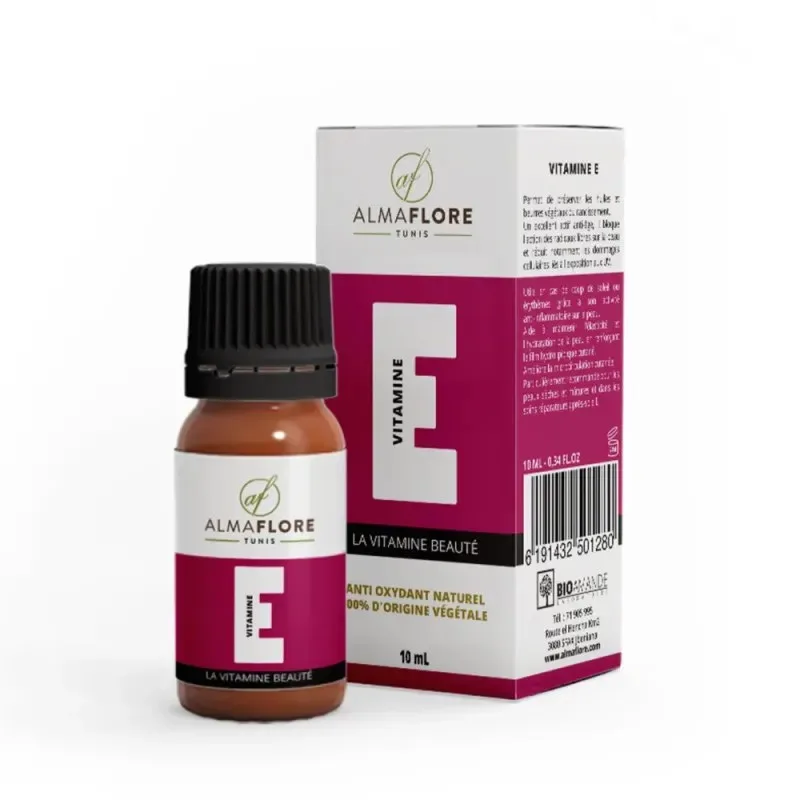 ALMAFLORE Vitamine E 100% d'origine Végétale 10 ml