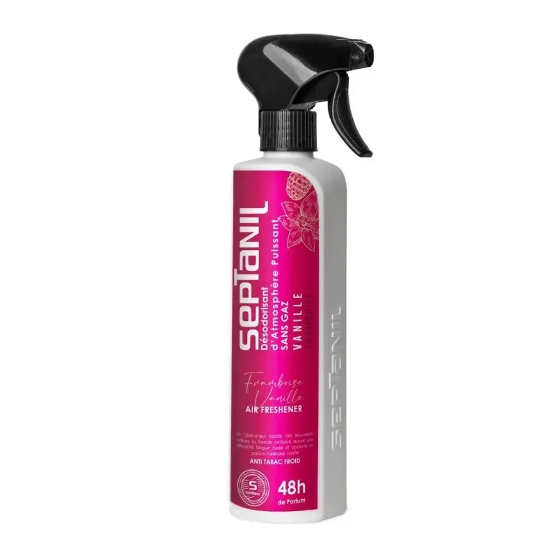 SEPTANIL Désodorisant d'atmosphere Puissant Vanille Framboise 500 ml