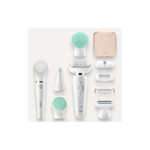 BRAUN Épilateur Silk-Epil 9 Flex Beauty Set avec Technologie Wet & Dry 9300