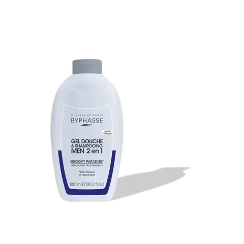 BYPHASSE Gel Douche-Shampooing 2 en 1 Groovy Paradise Men 600 ml