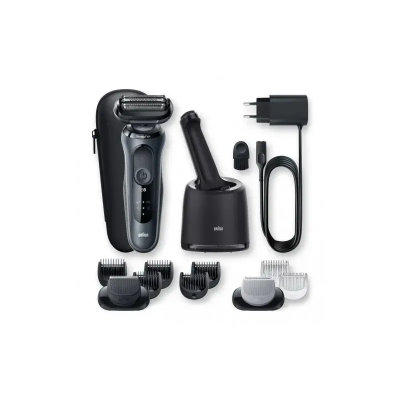 BRAUN Rasoir 6 60-N7650cc à Technologie Wet & Dry avec Centre Smartcare et 2 Accessoires