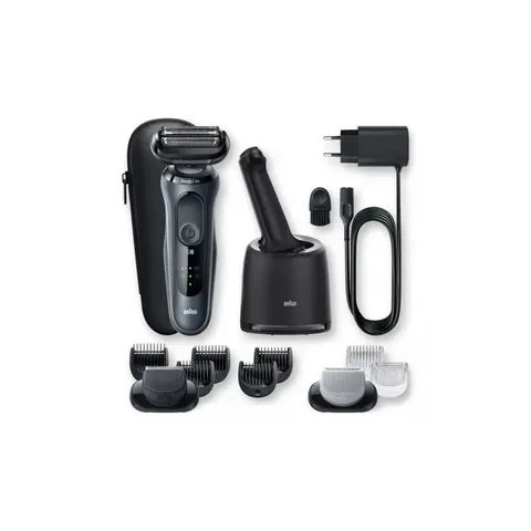BRAUN Rasoir 6 60-N7650cc à Technologie Wet & Dry avec Centre Smartcare et 2 Accessoires
