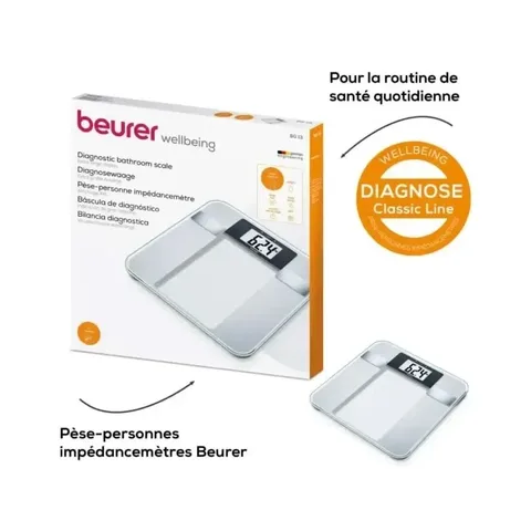 BEURER Bg 13 Pese Personne Impedancemetre pour Graisses
