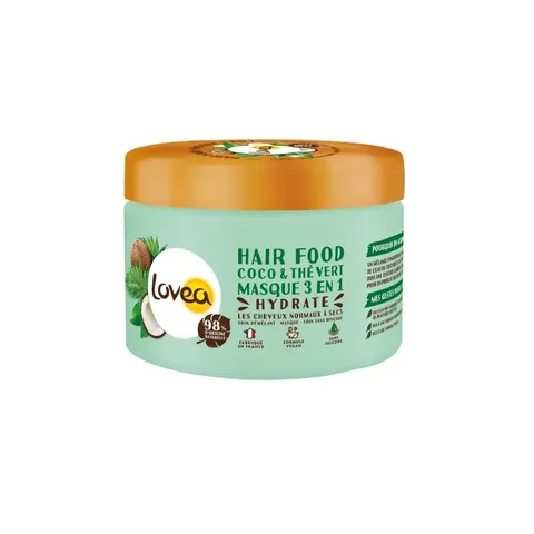 LOVEA Hair Food Masque 3en1 Coco et Thé Vert 390 ml