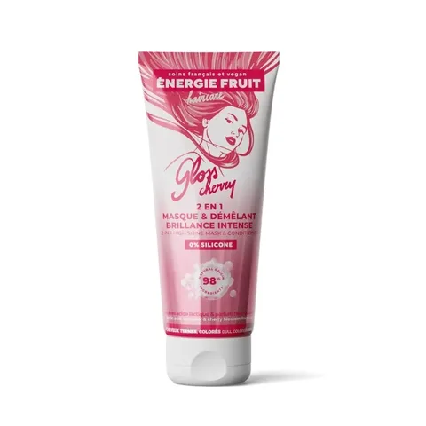 ENERGIE FRUIT Masque 2 en 1 Gloss Cherry Complexe Acide Lactique & Cerisier 200 ml