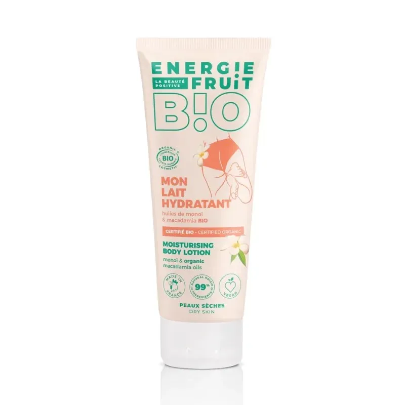 ENERGIE FRUIT Lait Corps Hydratant Monoi Certifie Bio Par Ecocert 200 ml