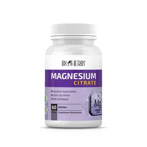 BIOHERBS Magnesium Citrate 60 Gélules