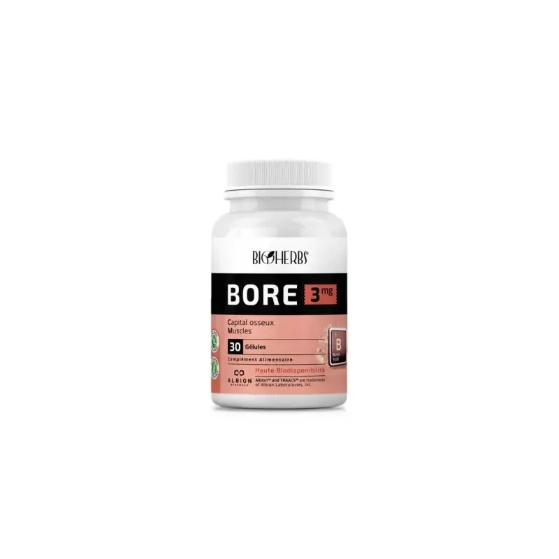 BIOHERBS Bore 3 mg 30 Gélules