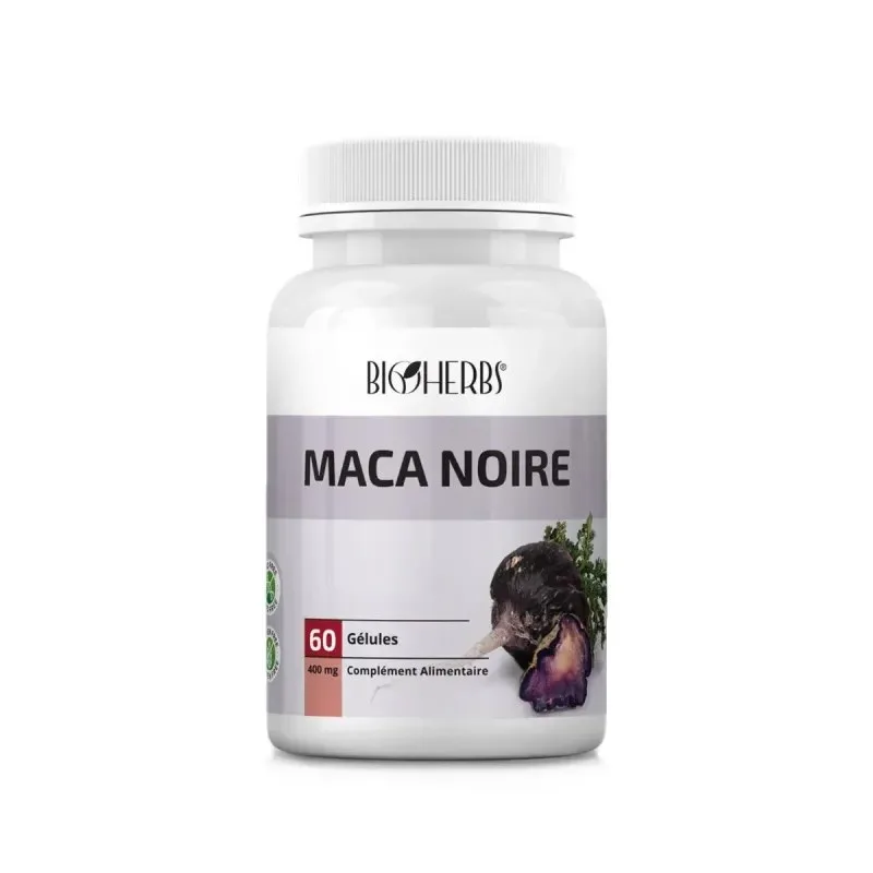 BIOHERBS Maca Noire 60 Gélules