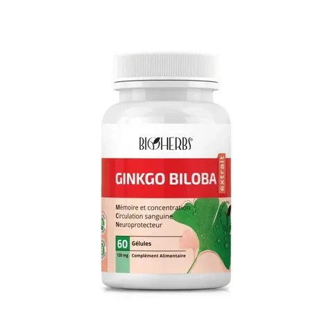 BIOHERBS Ginkgo Biloba Extrait 60 Gélules