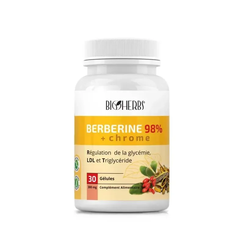 BIOHERBS Berberine 98% 60 Gélules