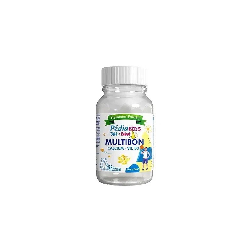 Vital Pédiakids Multibon Calcium Vitamine D3 30 Gummies
