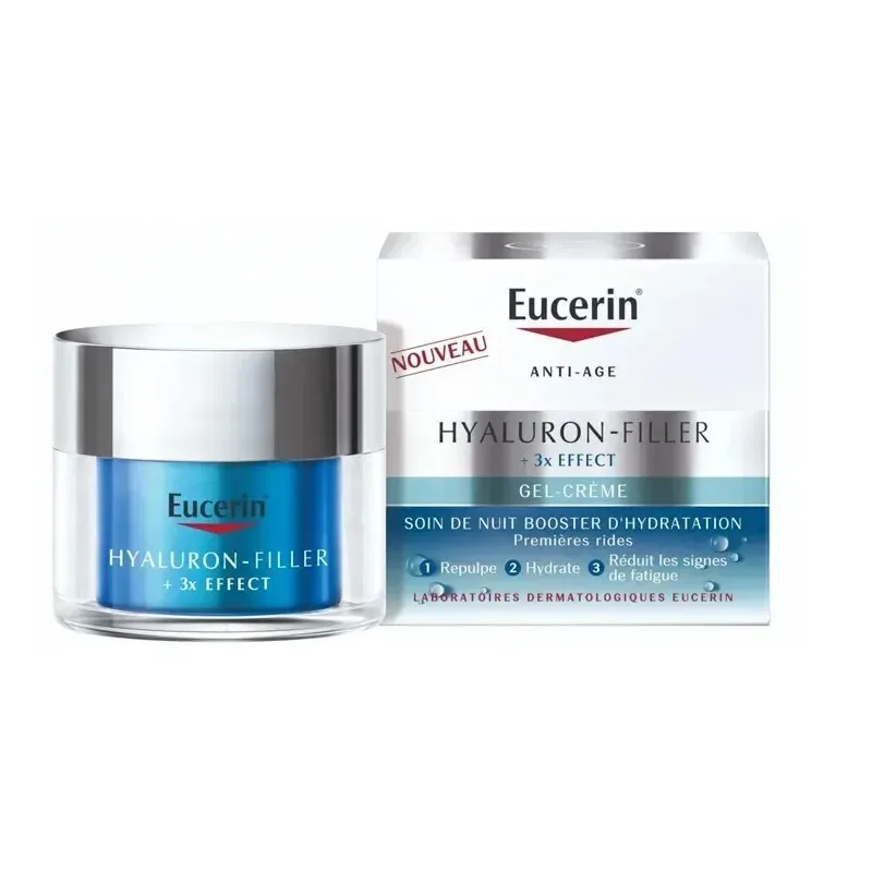 EUCERIN Hyaluron Filler 3 Effect Gel Crème Soin de Nuit 50 ml