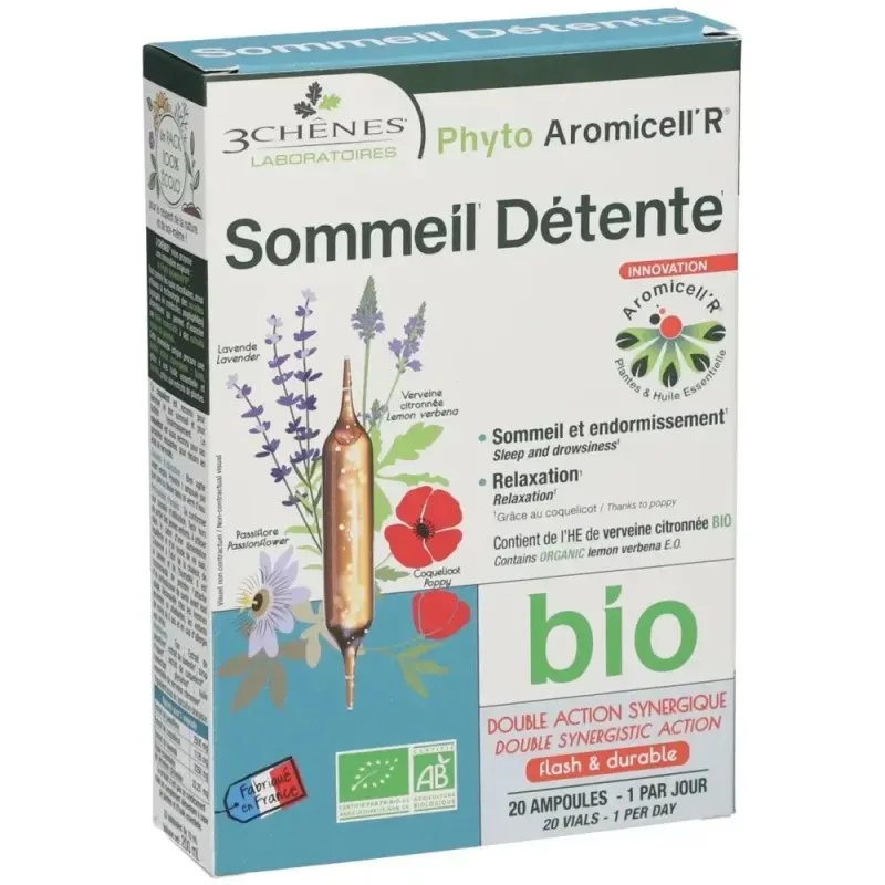 3 CHENES Phyto aromicell'r Sommeil Detente Bio 20 Ampoules — photo 2