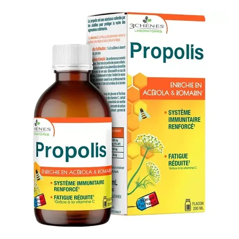 3 CHENES Propolis Sirop Bien Etre & Protection Respiratoire 200 ml