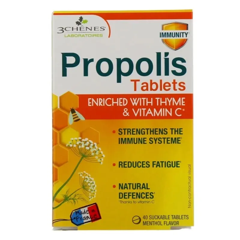 3 CHENES Pastilles à la Propolis 40 Pastilles