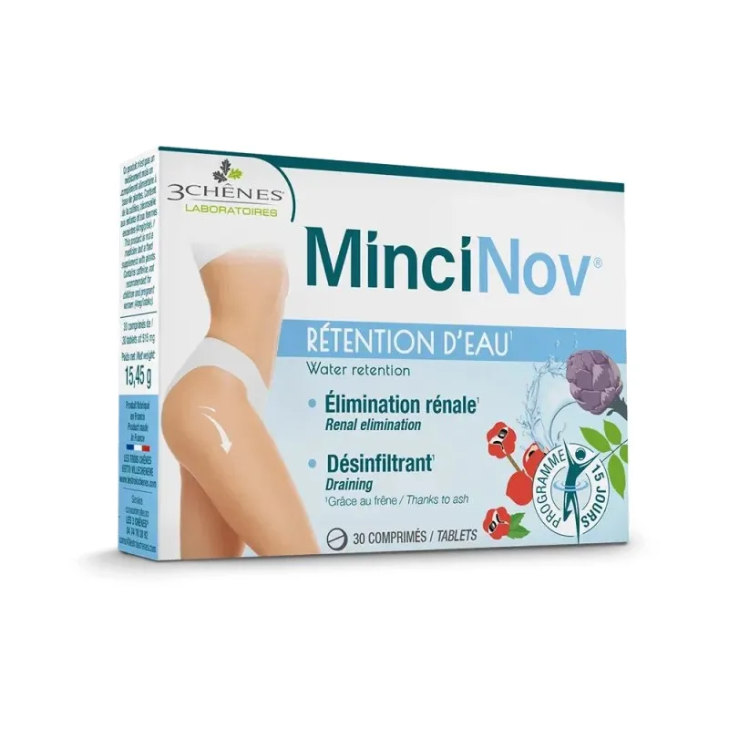 3 CHENES Anti Eau Desinfiltrant et Amincissant 30 Comprimes