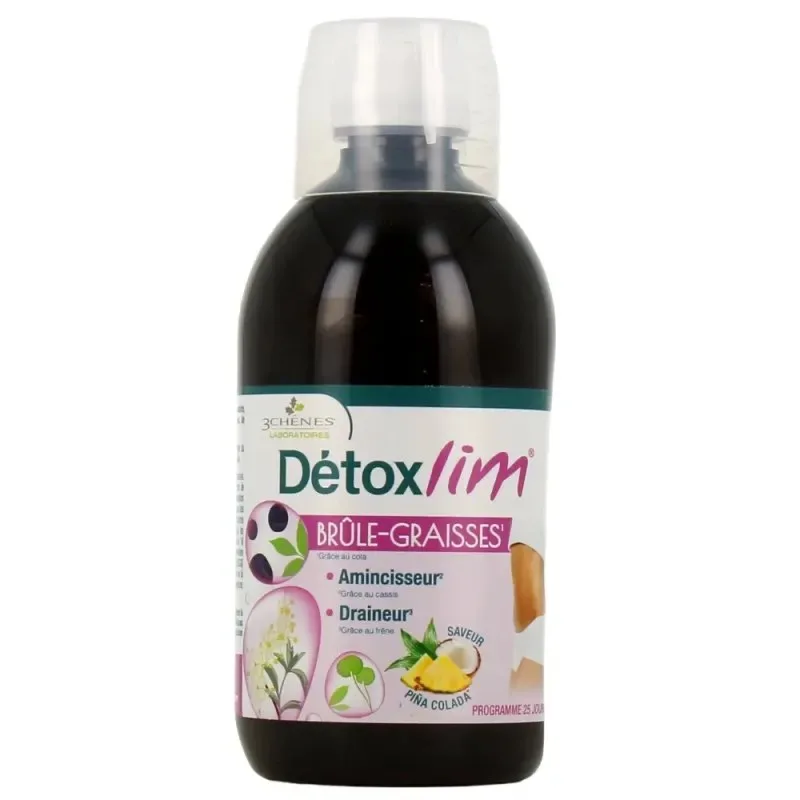 3 CHENES Detoxlim Brule Graisse 500 ml