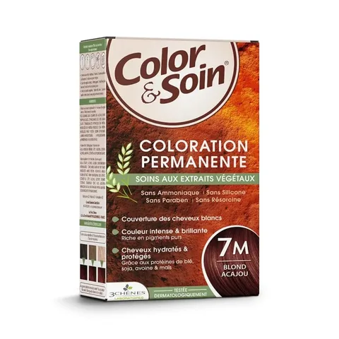 3 CHENES Color & Soin Coloration Blond Acajou 7M