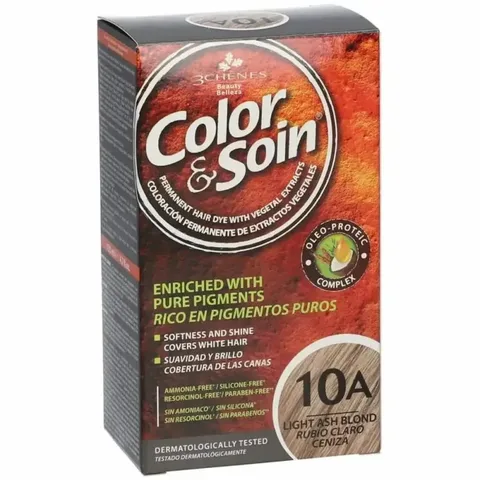 3 CHENES Color & Soin Coloration Blond Clair Cendre 10A