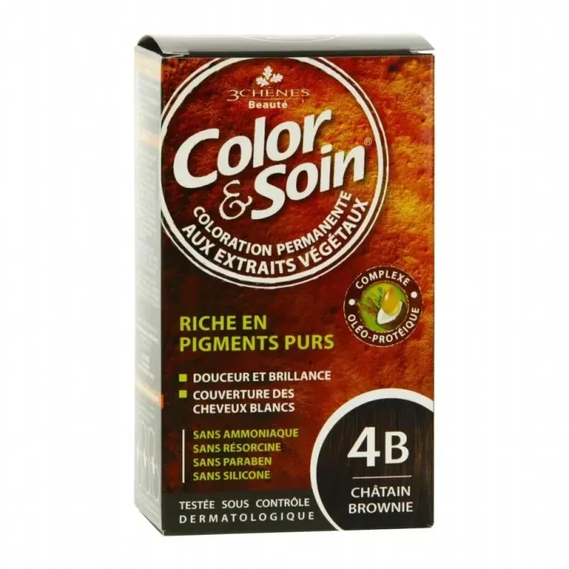 3 CHENES Color & Soin Coloration Chatain Brownie 4B