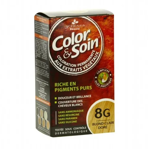 3 CHENES Color & Soin Coloration Blond Clair Dore Clair 8 g