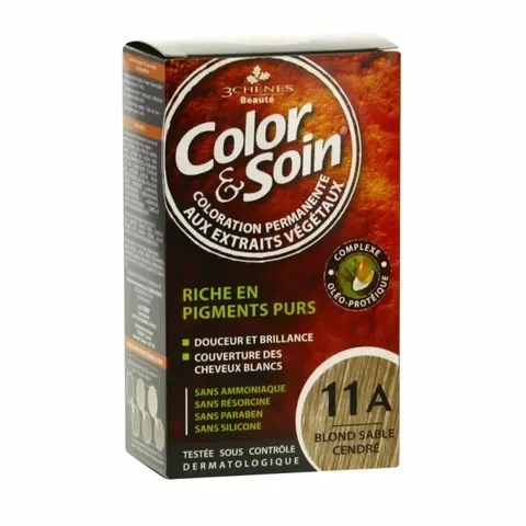 3 CHENES Color & Soin Coloration Blond Sable Cendre 11A
