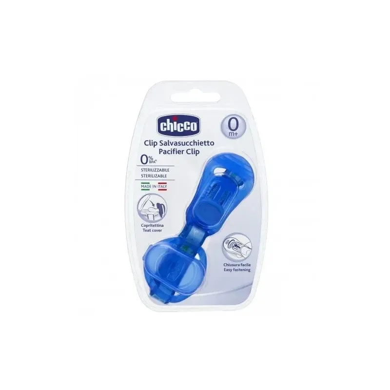CHICCO Attache Sucet+couverc Bleu 72631