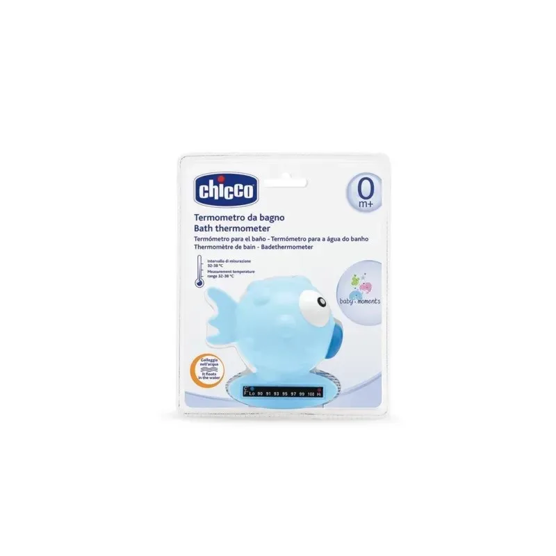 CHICCO Thermomètre de Bain Blue Fish