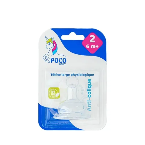 POCO BABY Tétine Large Physiologique 2EME Age