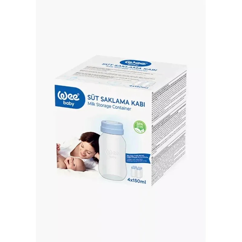 WEE BABY Milk Storage Bottle 4*150ml