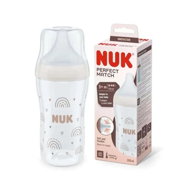 Nuk Biberon Perfect Match Plastic avec Tétine en Silicone Souple 260 ml — photo 3