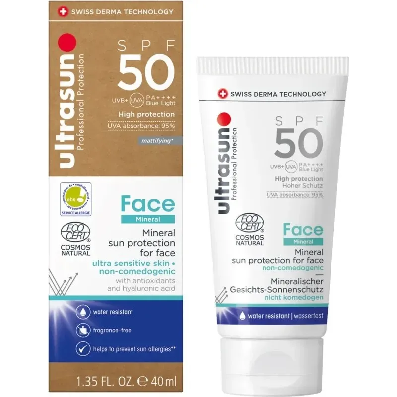 ULTRASUN Face Minéral Sunscreen SPF50 40 ml