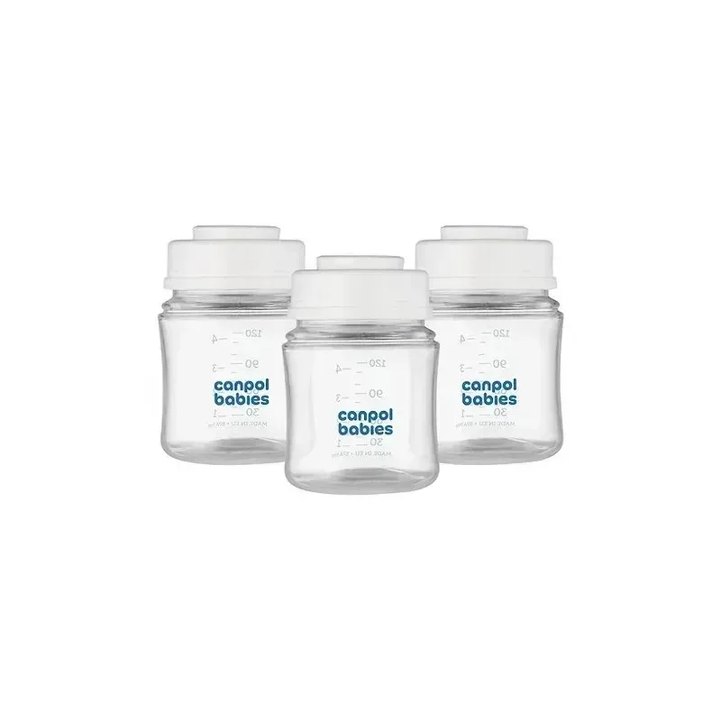 Canpol Ensemble de Pots pour la Conservation du Lait Maternel, 3x120ml 35/235 — photo 2