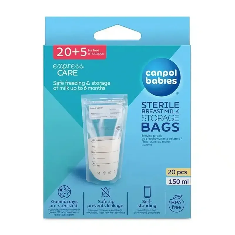 CANPOL BABIES Sac Congelation 150 ml 20 Pièces + 5 Gratuits