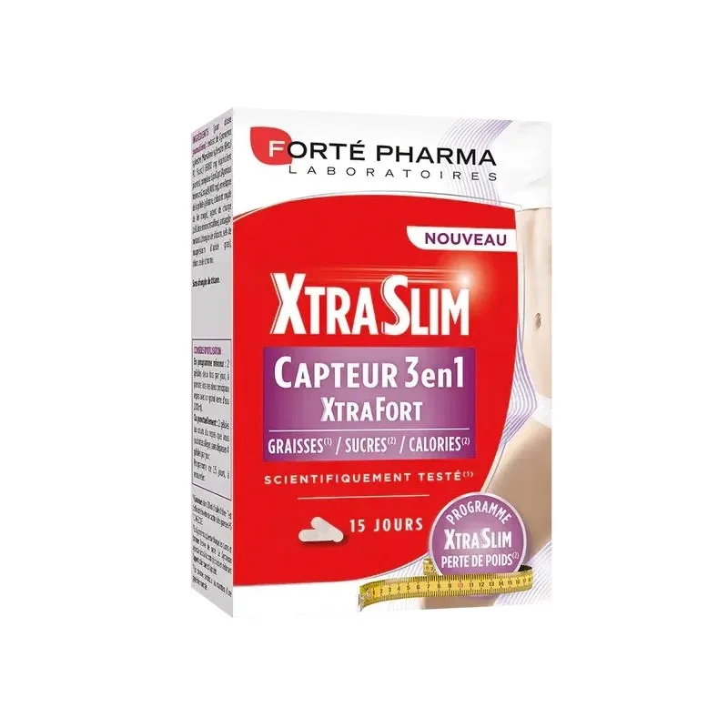 FORTE PHARMA Xtraslim Capteur 3 en 1 60 gélules