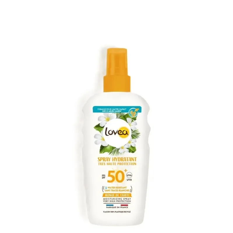 Lovea Spray Hydratant Monoi de Tahiti Haute Protection SPF50+ 150 ml