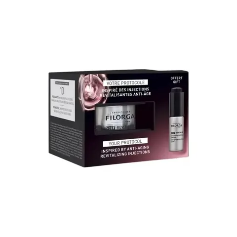 FILORGA Coffret Crème Ncef-Revitalize+serum Ncef-Revitalize Anti Age 5 ml (offert)
