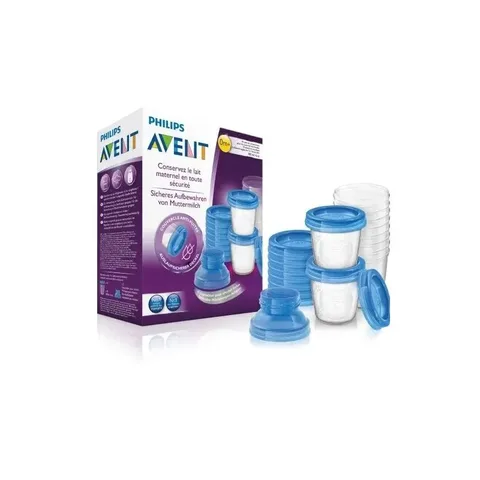 AVENT Boite de Conservation Lait Maternel Reutilisables 10x180ml